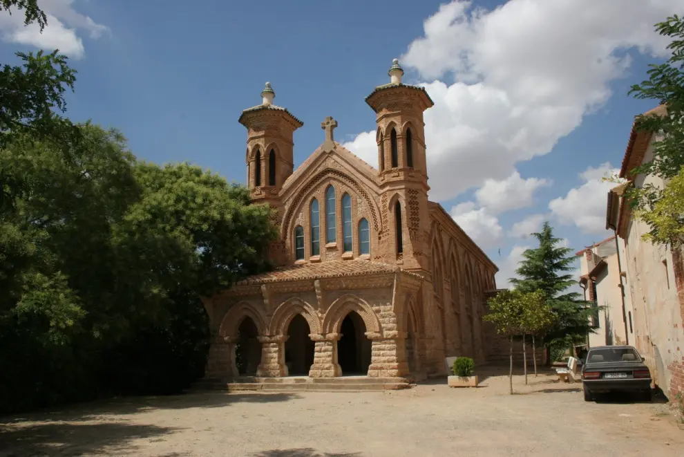 Iglesia modernista de Villaspesa en Teruel