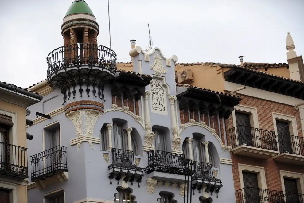 Casa El Torico, sede de la Caja Rural de Teruel, uno de los mejores edificios modernistas conservados en Aragón.