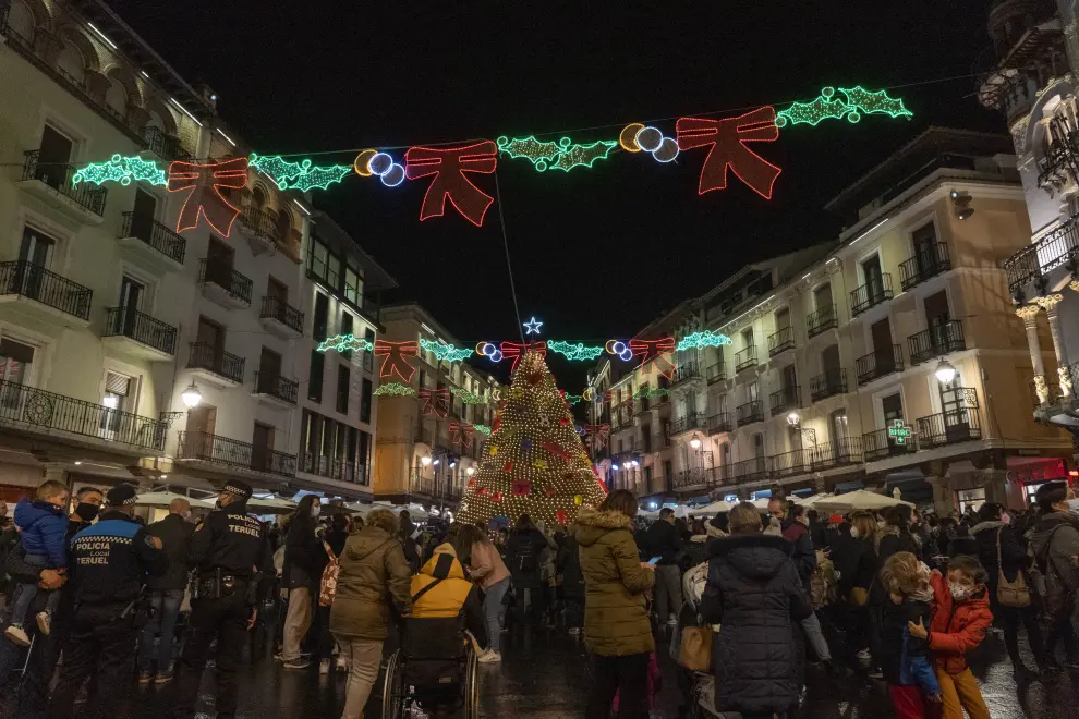 Encendido de las luces de Navidad en Teruel