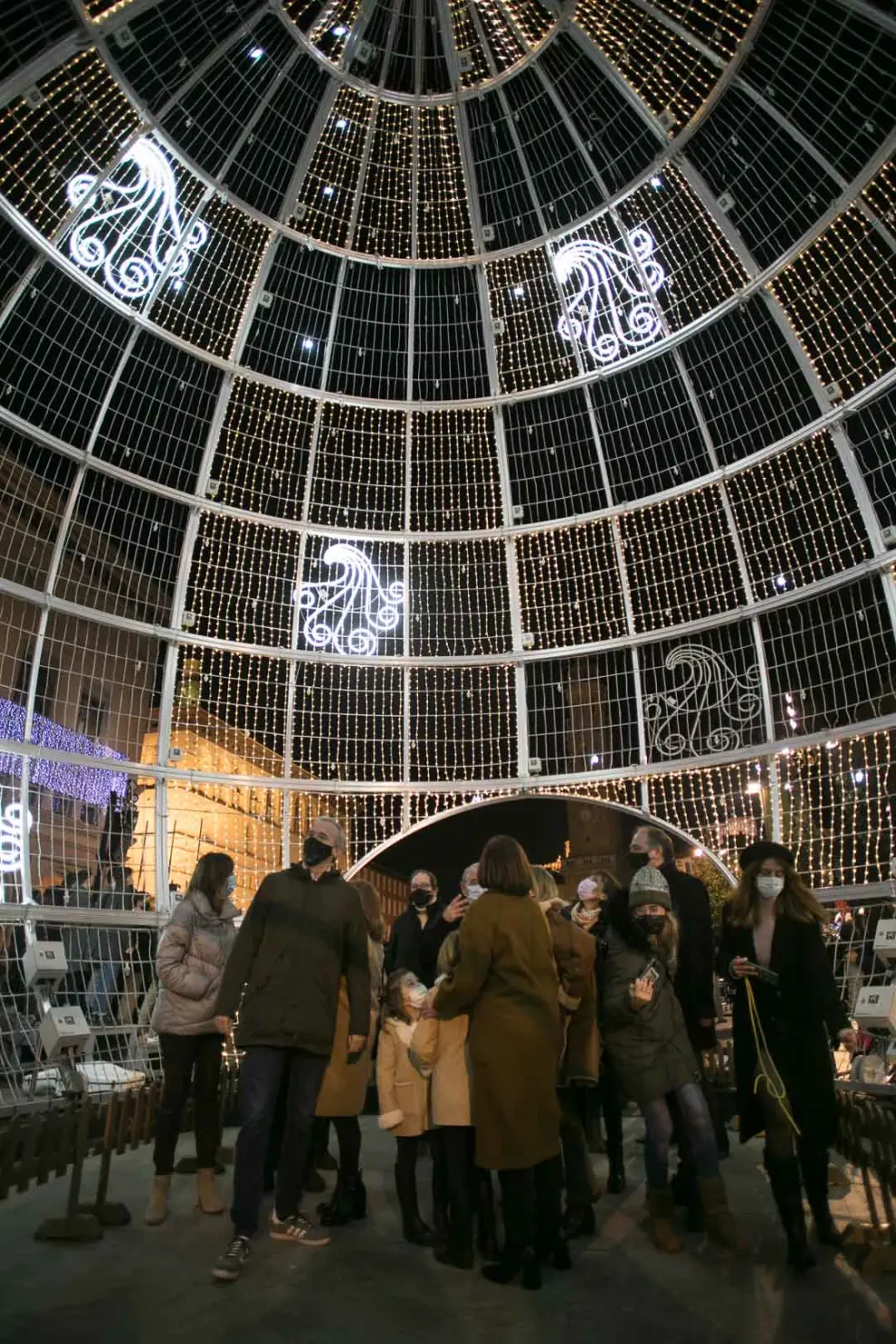 Fotos del encendido de las luces de Navidad de Zaragoza