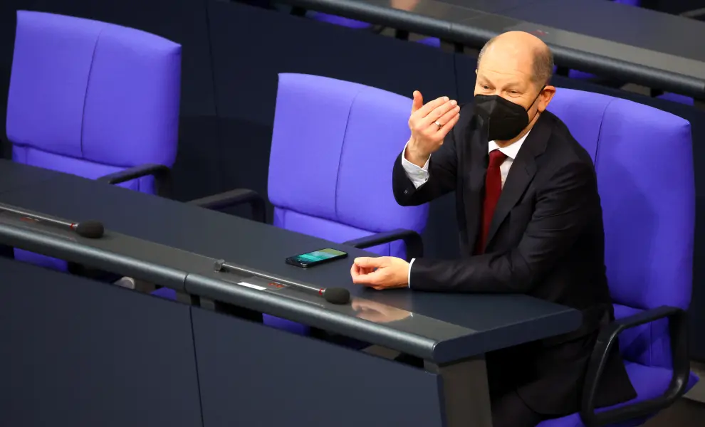 German parliament Bundestag elects new chancellor, in Berlin