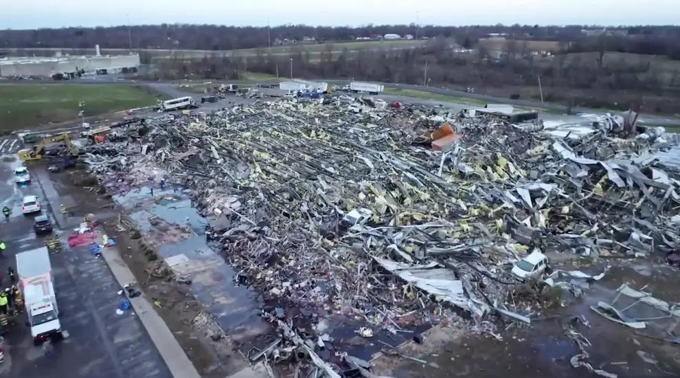 La devastación del tornado