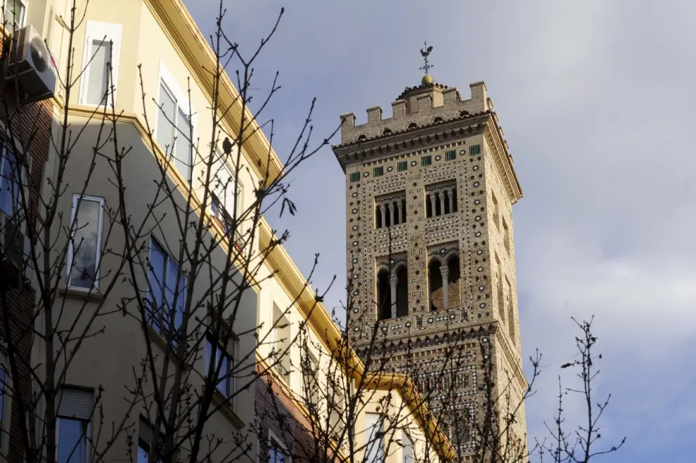 Torre de la iglesia de Magdalena en Zaragoza