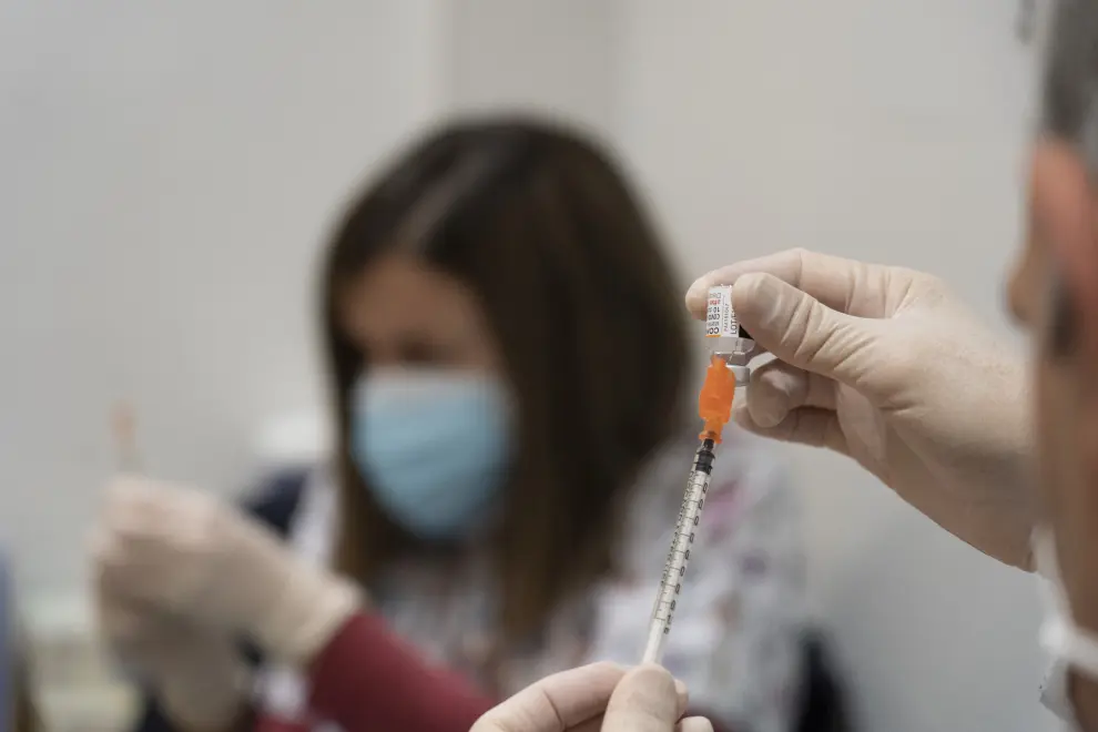 Comienza la vacunación de niños contra la covid en Alcañiz.
