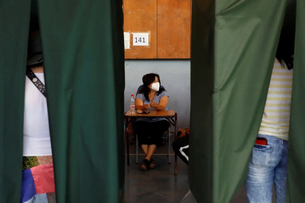 Chileans vote in presidential election in Santiago