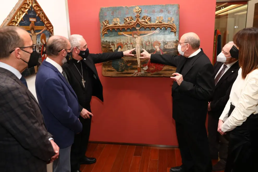 Apertura de la exposición con los bienes en el Museo de Barbastro.