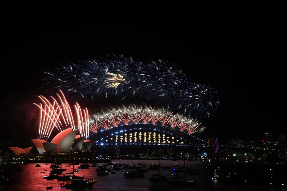 Año Nuevo 2022 en Australia: foto de celebraciones en Sídney AUSTRALIA NEW YEARS EVE FIREWORKS