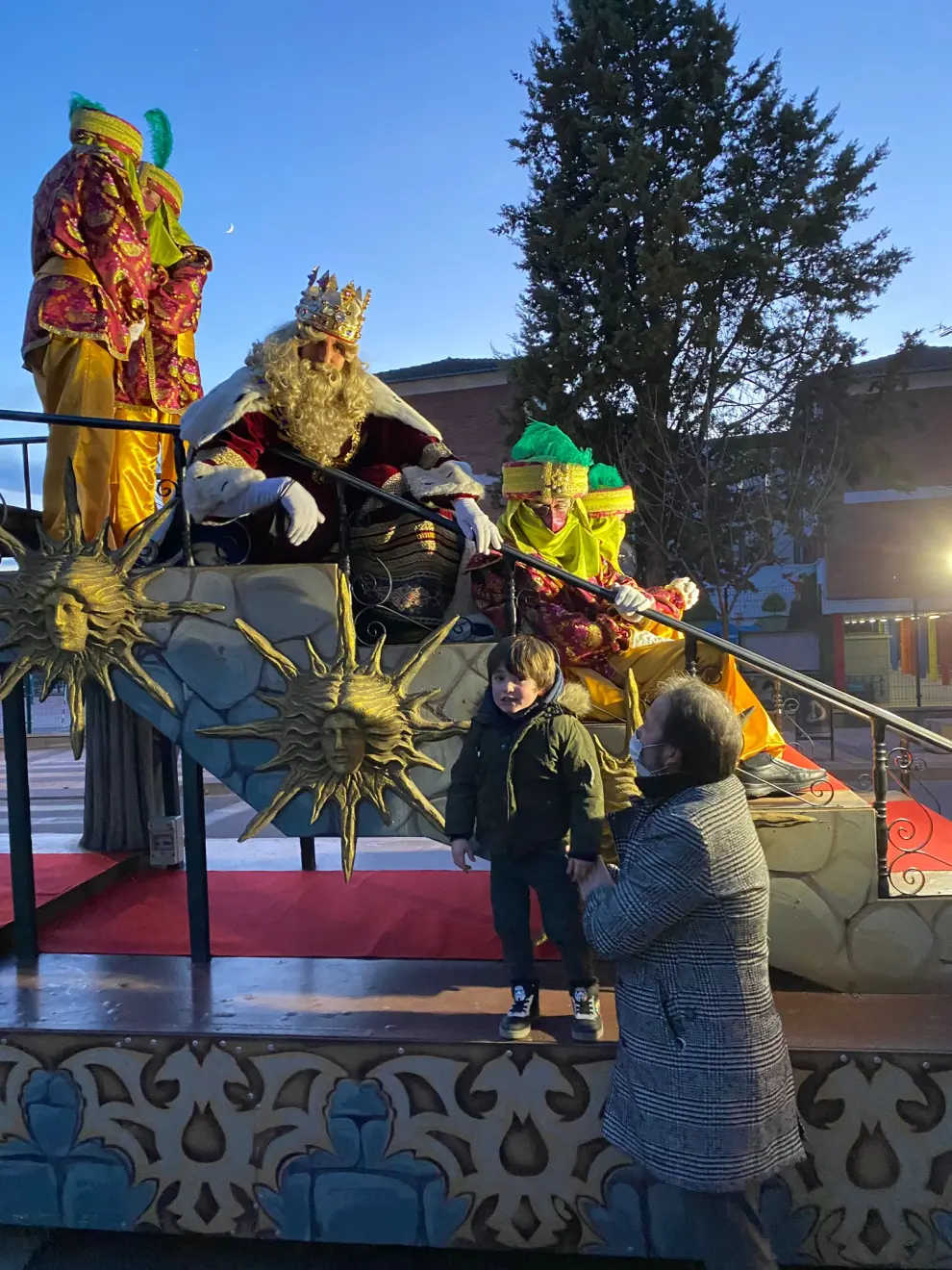 Cabalgata de los Reyes Magos en Barbastro.