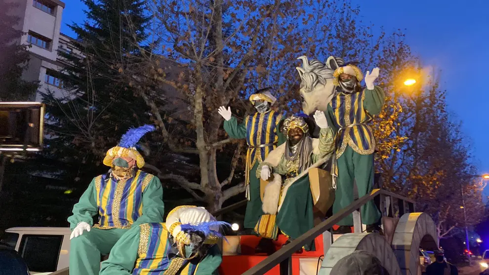 Cabalgata de los Reyes Magos en Barbastro.