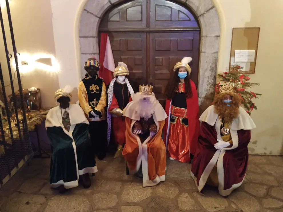 Los Reyes Magos en Canfranc Pueblo.