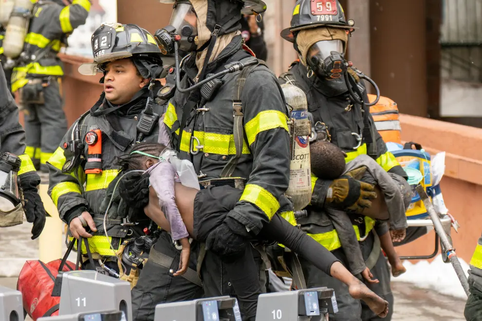 Devastador incendio en un edificio del Bronx, en Nueva York.