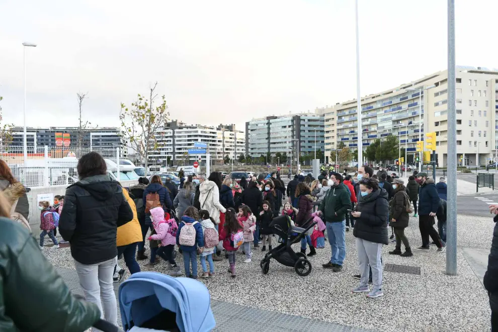 Vuelta al cole  tras las navidades en plena séptima ola de covid-19 en Aragón