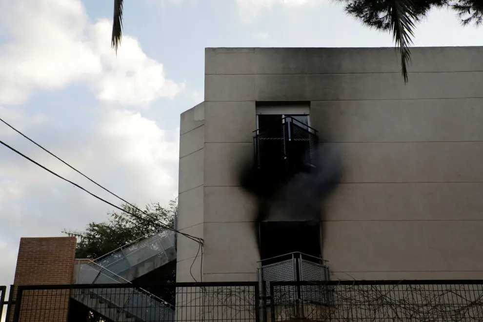 Incendio en una residencia de Moncada