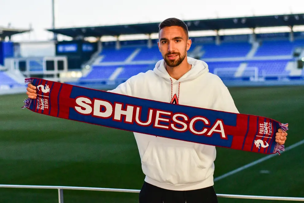 Darío Poveda, nuevo delantero de la SD Huesca.