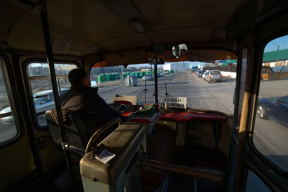 El primer bus de Calatayud, fuera de servicio, pero sigue en funcionamiento