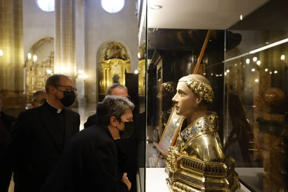 El Gobierno de Aragón restaura el busto relicario de San Vicente de la Seo