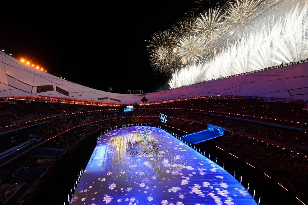 2022 Beijing Olympics - Closing Ceremony - National Stadium, Beijing, China - February 20, 2022. General view of performers during the closing ceremony. REUTERS/Evgenia Novozhenina OLYMPICS-2022-CLOSING/