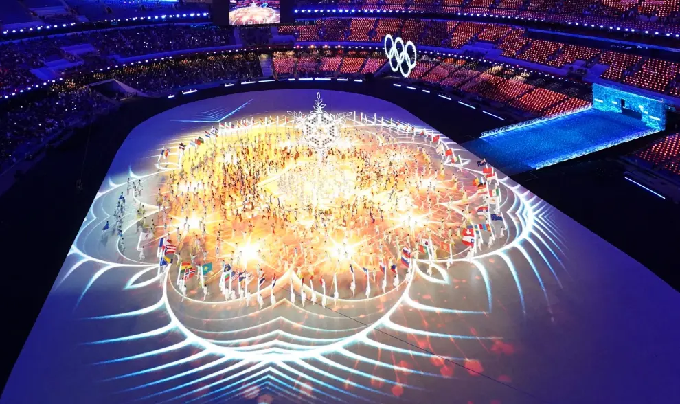 2022 Beijing Olympics - Closing Ceremony - National Stadium, Beijing, China - February 20, 2022. General view of performers during the closing ceremony. REUTERS/Pawel Kopczynski OLYMPICS-2022-CLOSING/