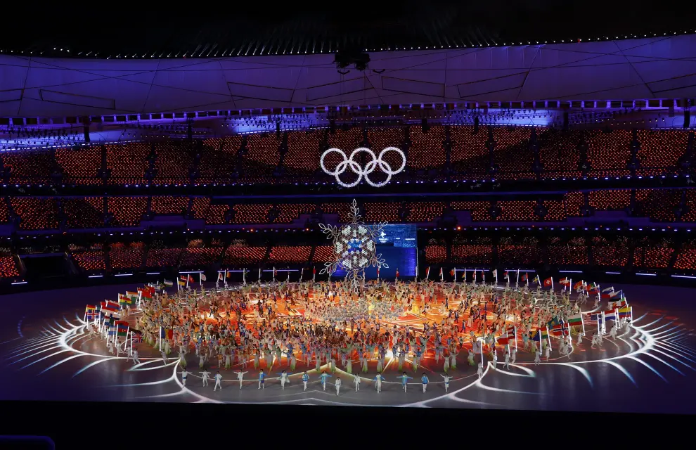2022 Beijing Olympics - Closing Ceremony - National Stadium, Beijing, China - February 20, 2022. General view of performers during the closing ceremony. REUTERS/Pawel Kopczynski OLYMPICS-2022-CLOSING/