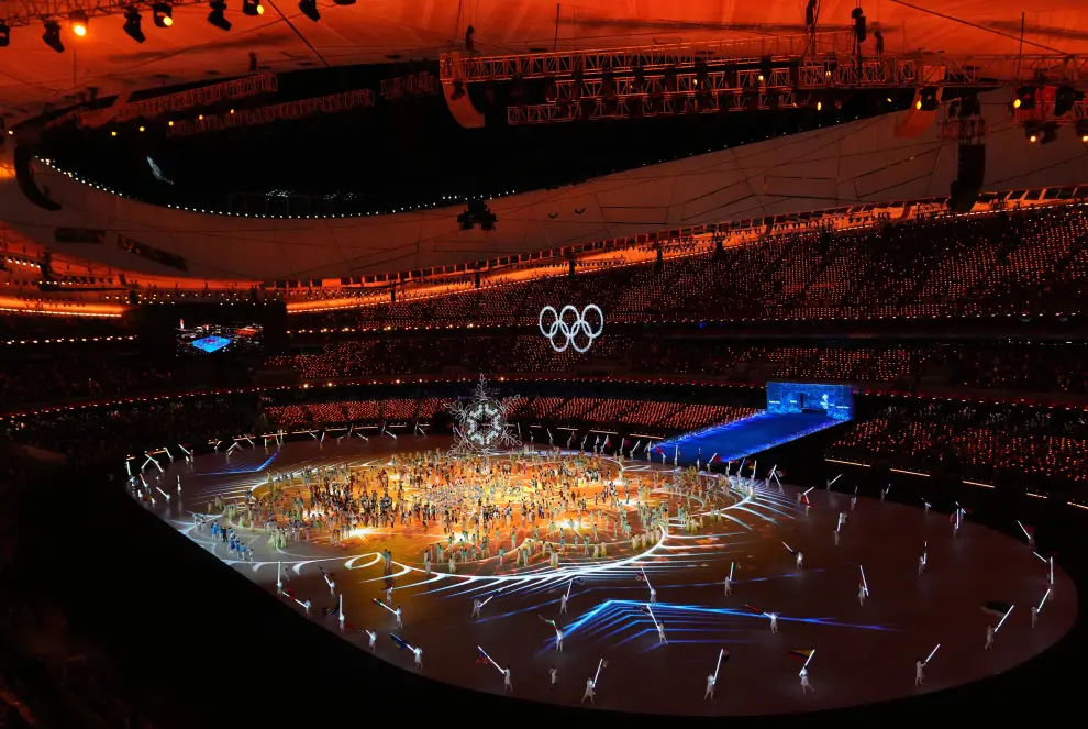 2022 Beijing Olympics - Closing Ceremony - National Stadium, Beijing, China - February 20, 2022. General view during the closing ceremony. REUTERS/David W Cerny OLYMPICS-2022-CLOSING/