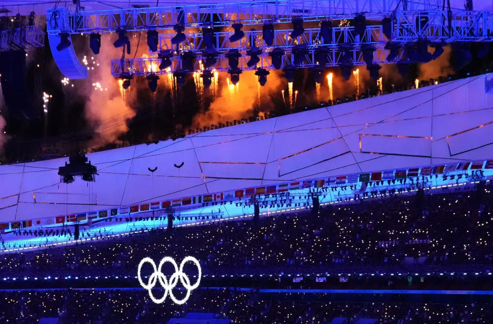 2022 Beijing Olympics - Closing Ceremony - National Stadium, Beijing, China - February 20, 2022. General view of performers during the closing ceremony. REUTERS/Aleksandra Szmigiel OLYMPICS-2022-CLOSING/