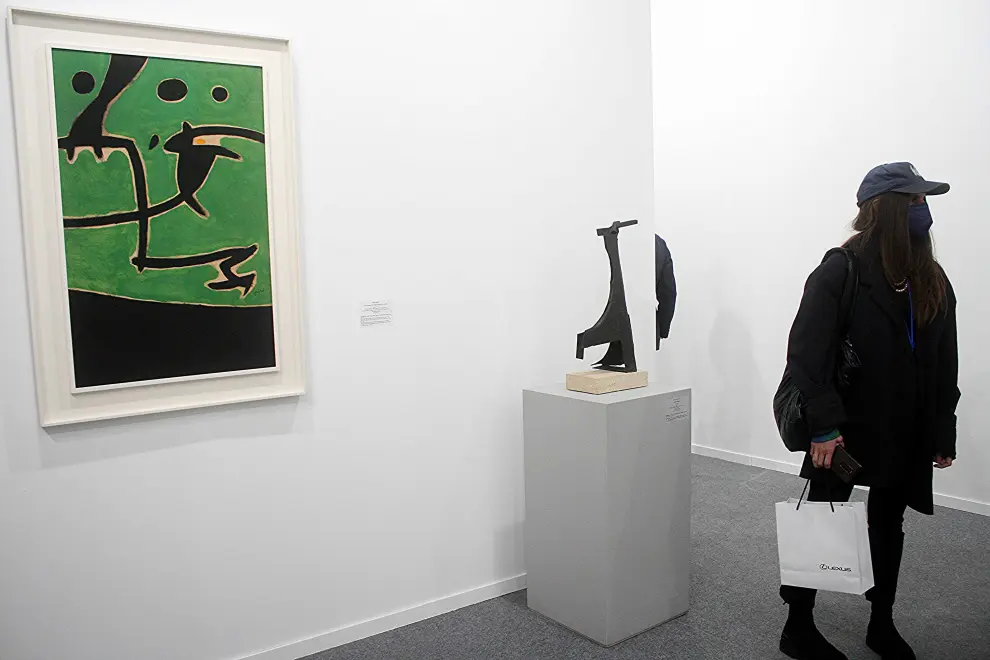La obra más cara de la feria, un Miró de 1973 de 2 millones de euros
