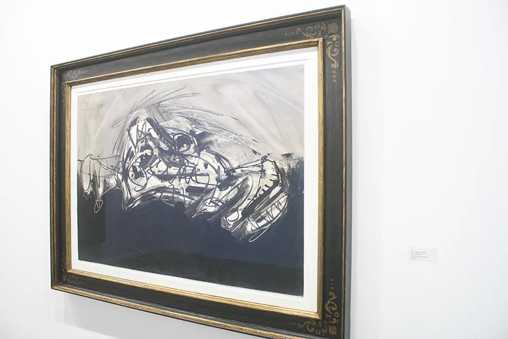 Obra de Antonio Saura, 'El Perro de Goya' en la galería Fernández Brasso