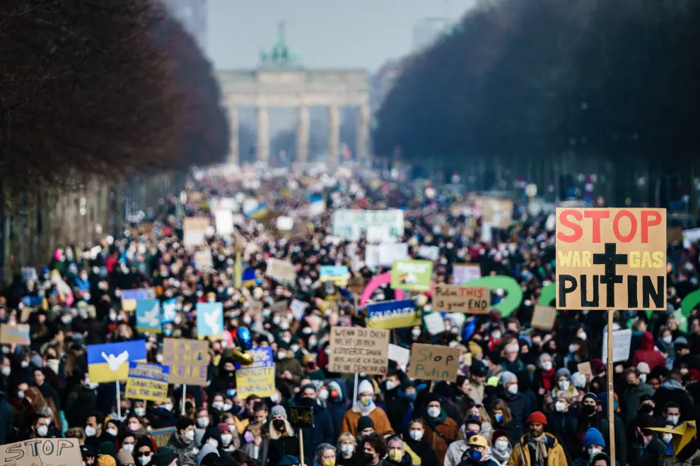 Manifestación en Berlín GERMANY UKRAINE RUSSIA CONFLICT