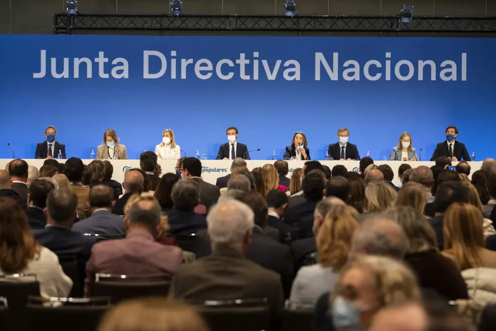 En imágenes | Despedida de Pablo Casado en la Junta Directiva Nacional del PP
