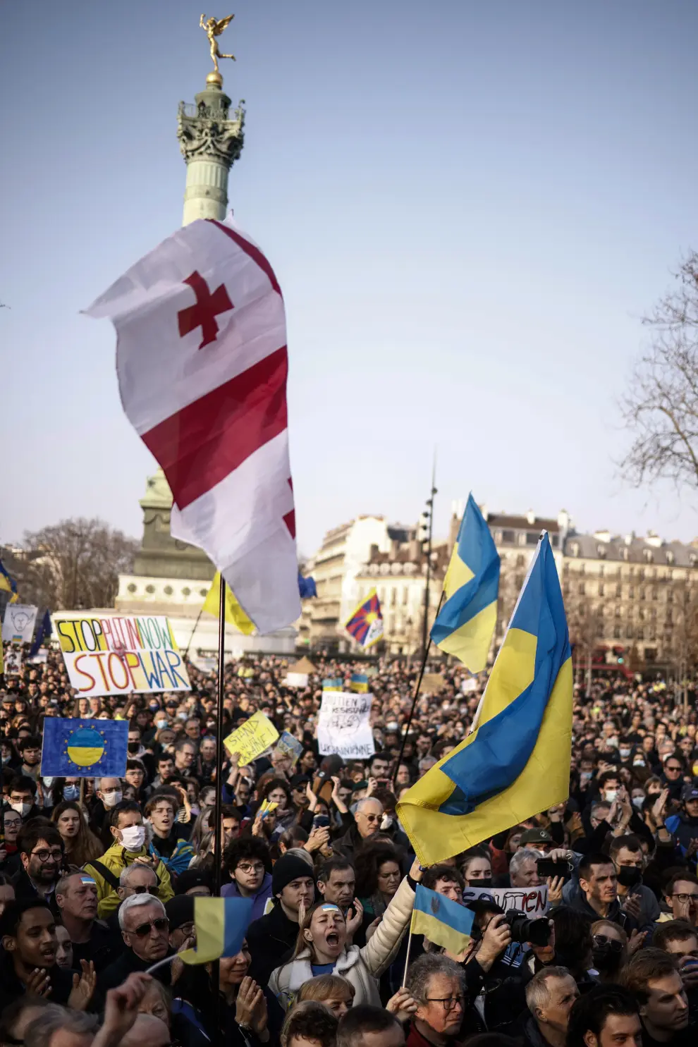 'Stand With Ukraine' march in Paris