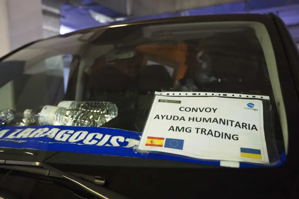 Caravana solidaria desde Zaragoza a Polonia para traer a refugiados ucranianos.