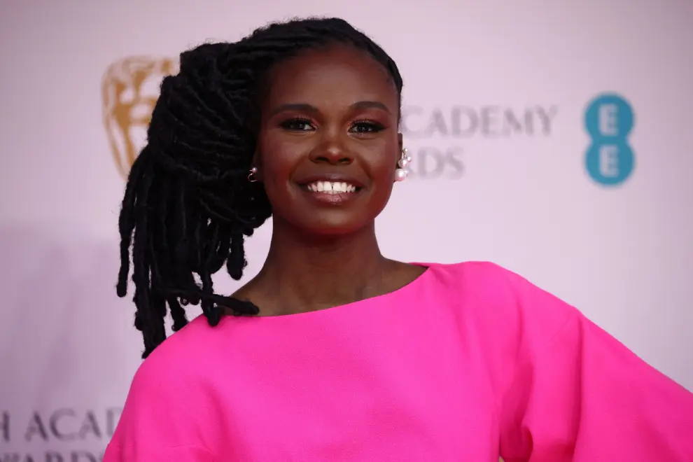 Wunmi Mosaku arrives at the 75th British Academy of Film and Television Awards (BAFTA) at the Royal Albert Hall in London, Britain, March 13, 2022. REUTERS/Henry Nicholls AWARDS-BAFTA/ARRIVALS