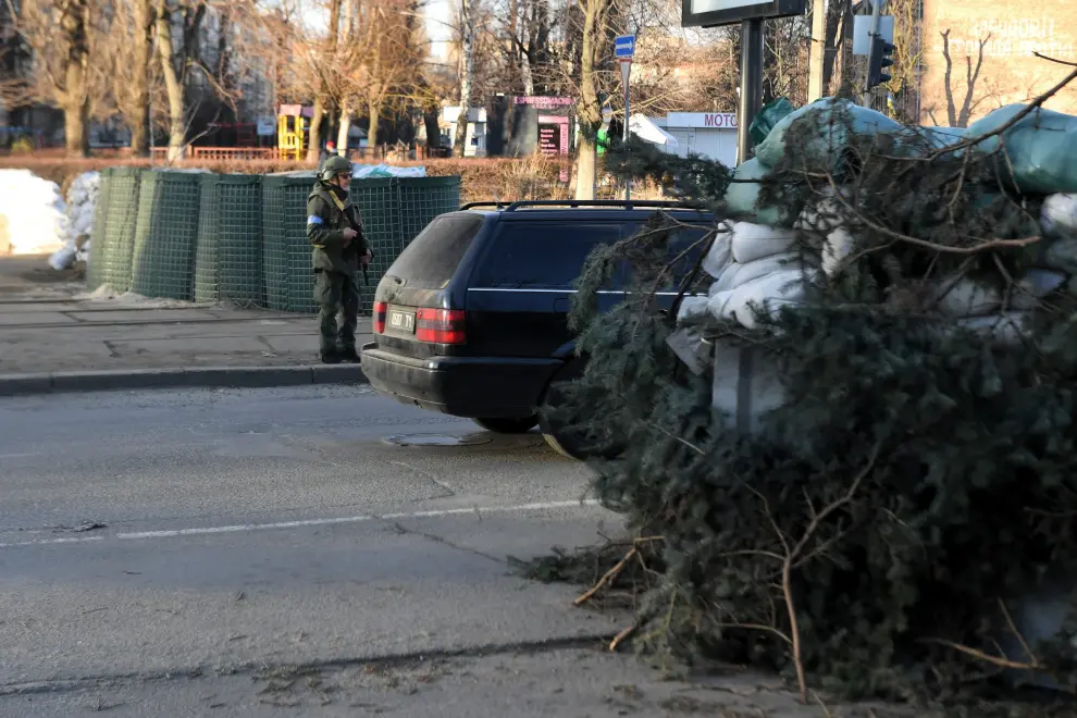 Checkpoint en Kiev.