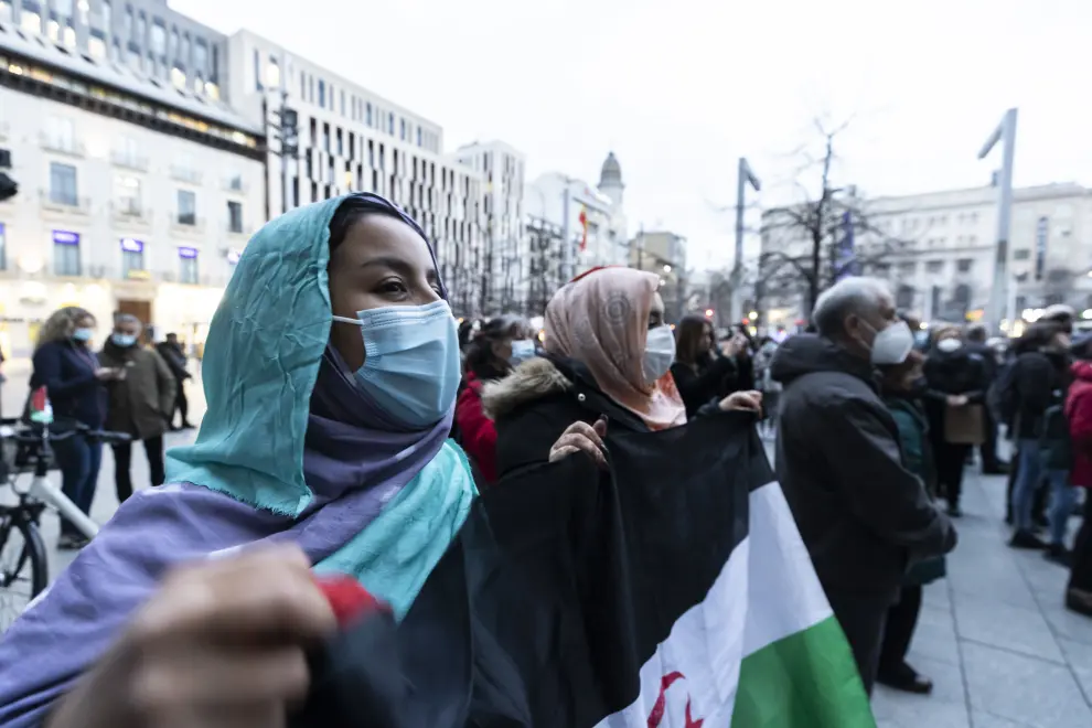 Cientos de personas piden en Zaragoza la autodeterminación del pueblo saharaui