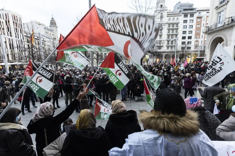 Cientos de personas piden en Zaragoza la autodeterminación del pueblo saharaui