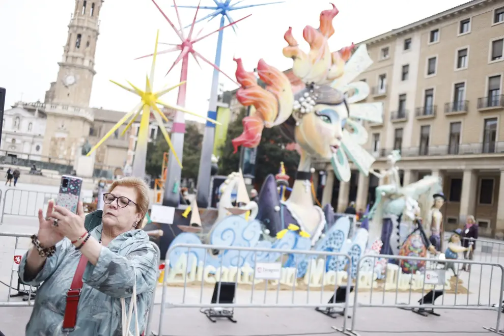 Presentación de la mascletá y la cremá alicantinas que se celebrarán este sábado en Zaragoza.