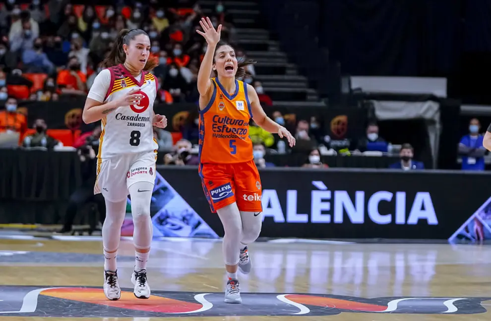 Copa de la Reina 2022: Valencia Basket-Casademont Zaragoza, partido de cuartos de final