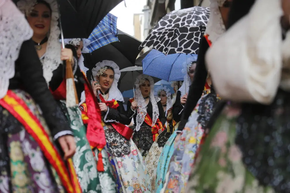 Foto de la 'mascletá' alicantina en Zaragoza