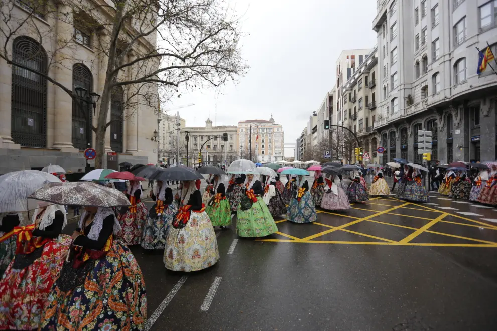 Foto de la 'mascletá' alicantina en Zaragoza