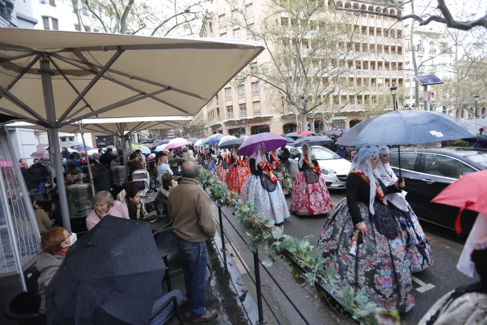 Foto de la 'mascletá' alicantina en Zaragoza