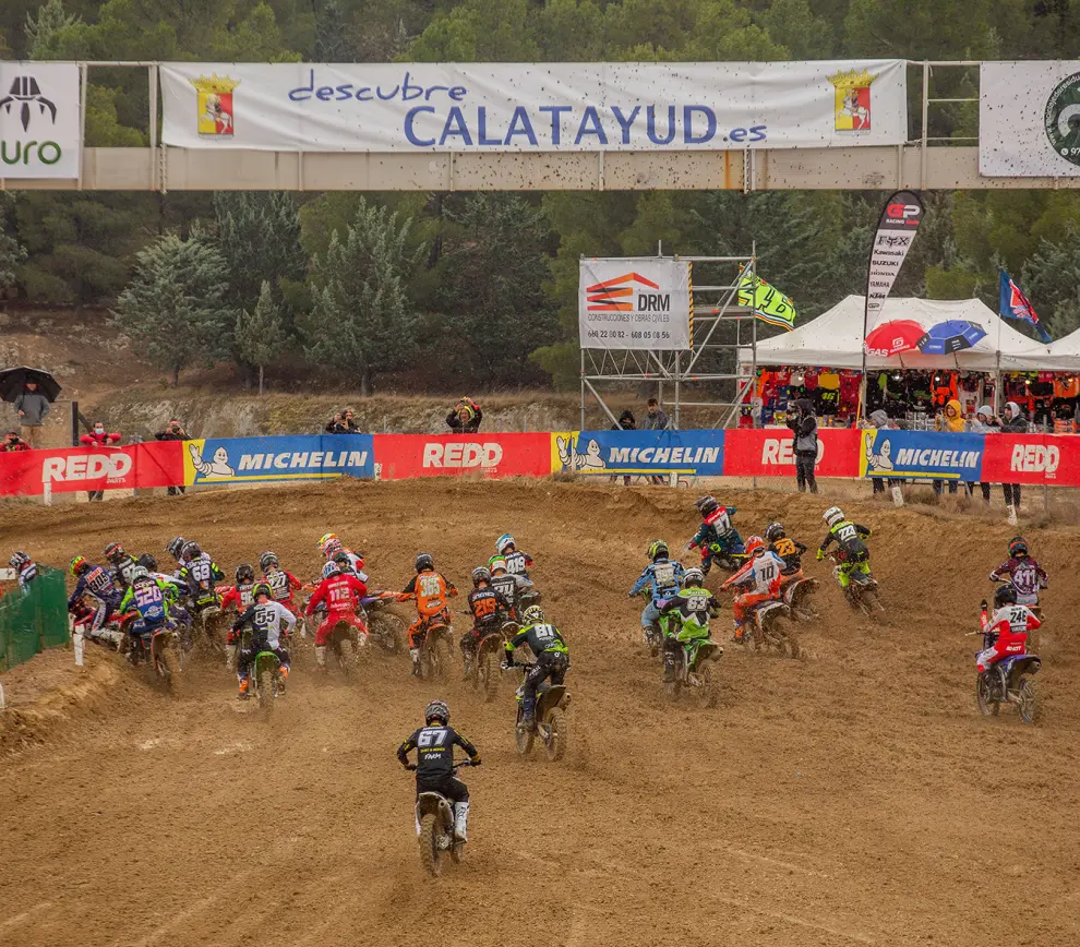 Cuarta prueba del campeonato nacional de motocross en Calatayud