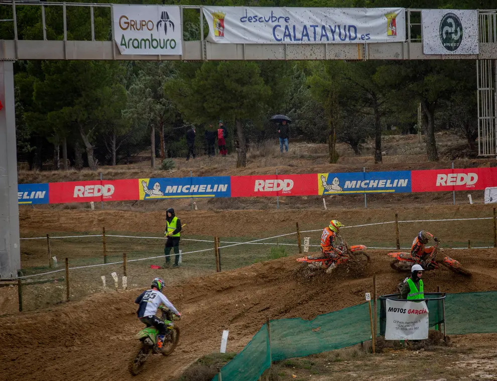 Cuarta prueba del campeonato nacional de motocross en Calatayud