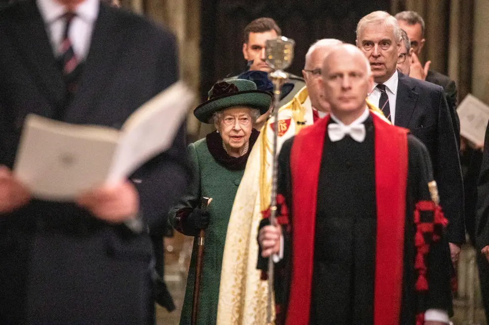 Britain's Queen Elizabeth attends a service of thanksgiving for late Prince Philip, Duke of Edinburgh, at Westminster Abbey in London, Britain, March 29, 2022. Richard Pohle/Pool via REUTERS BRITAIN-ROYALS/PHILIP-MEMORIAL