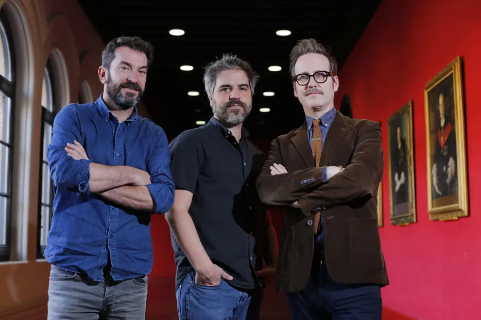 Ernesto Sevilla, Joaquín Reyes y Arturo Valls presentan la película Camera Café en el ciclo La Buena Estrella