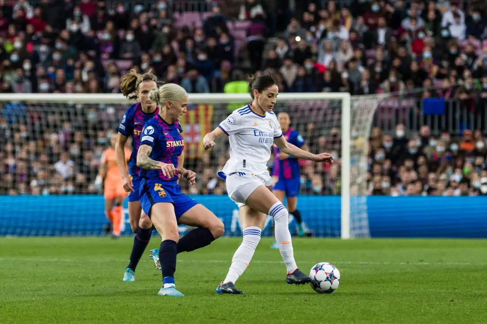 Foto del partido Barcelona - Real Madrid, de la UEFA Champions League Femenina: Mapi León