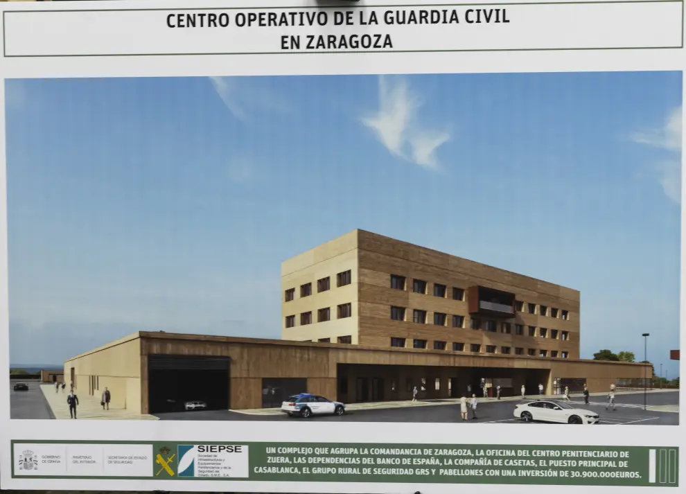 La directora general de la Guardia Civil, María Gámez, presenta el proyecto del cuartel de la Guardia Civil en Valdespartera.