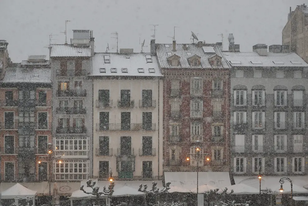 Nieve en Pamplona
