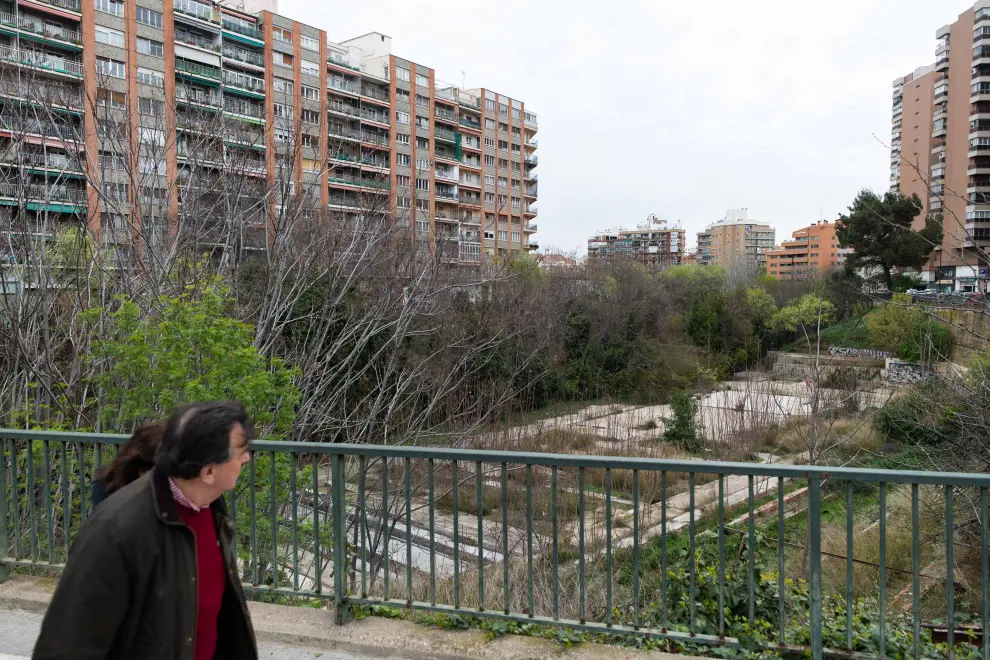 Estado del río Huerva a su paso por Zaragoza.
