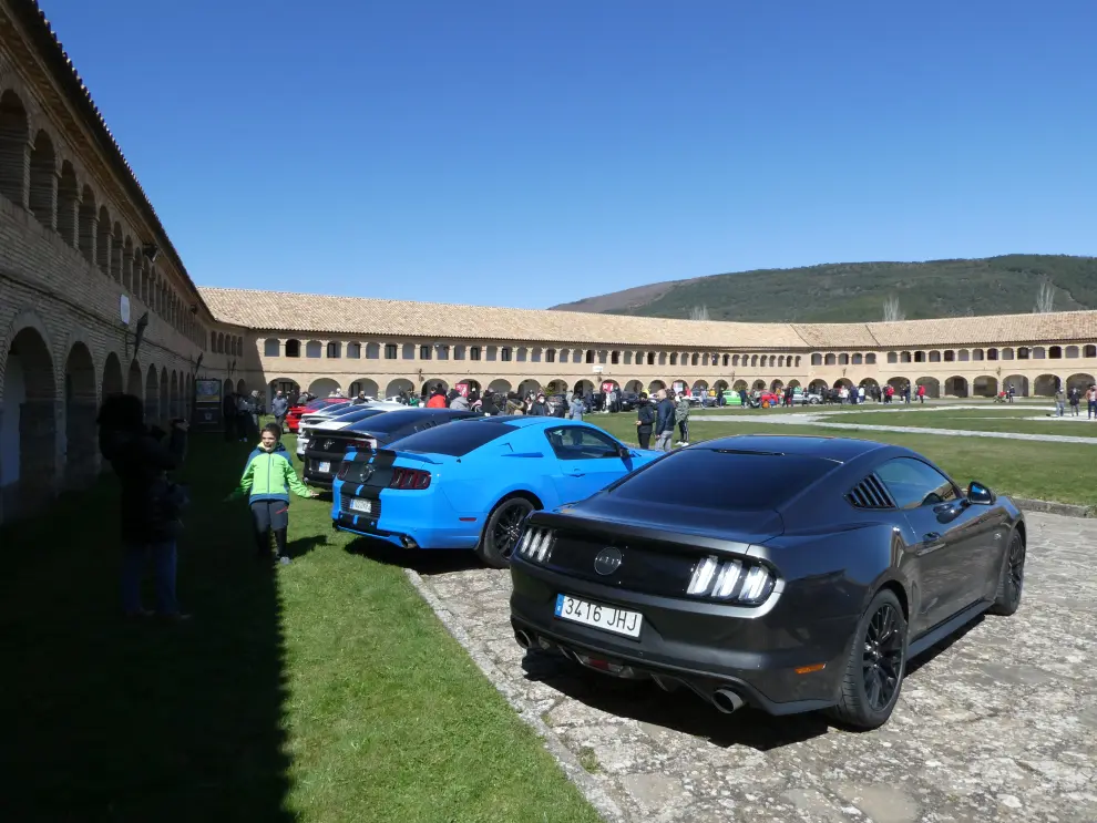 Decenas de personas han acudido al Castillo, donde han podido fotografiarse con los vehículos y disfrutar de su belleza.
