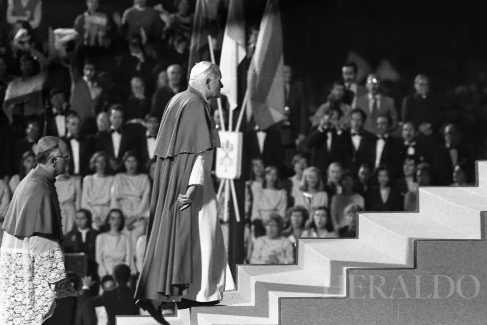 Visita de Juan Pablo II a Zaragoza el 11 de octubre de 1984